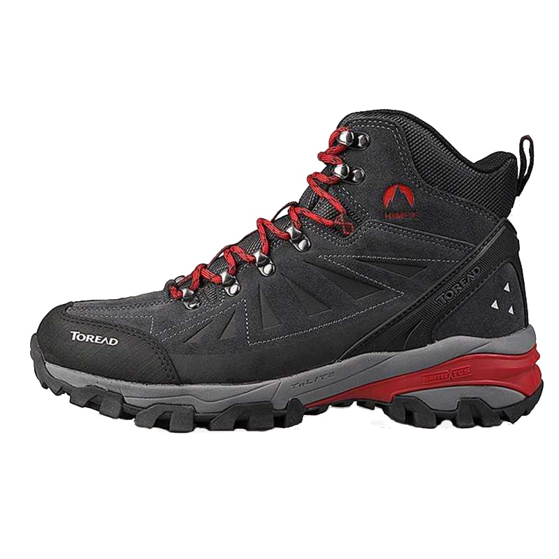 探路者（TOREAD）户外运动高帮登山鞋防水男冬季加绒防滑徒步鞋TFBH91068-91058