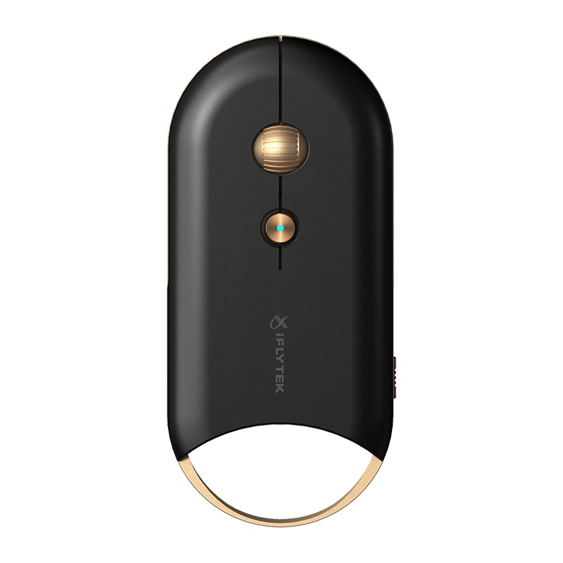 科大讯飞智能鼠标M610语音鼠标 充电无线办公 便携鼠标 电脑笔记本2.4G通用 语音输入打字翻译 黑色