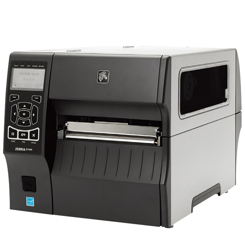 ZEBRA斑马 ZT420宽幅标签打印机工业标签机替代ZM600条码机A5纸尺寸不干胶条码机 203DPI常规精度