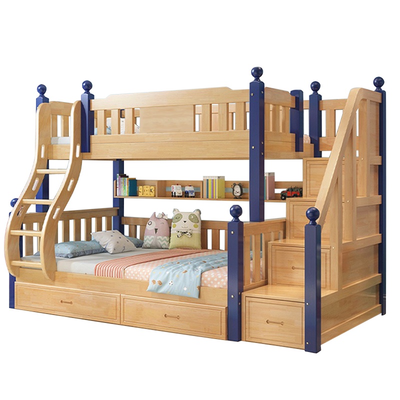 爱家生活上下床全实木高低子母床多功能双人床上下铺两层儿童床