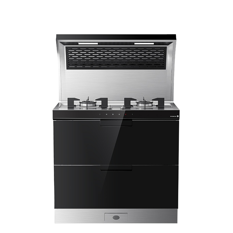 火星人(marssenger)E2G/H集成灶 不锈钢台面侧吸下排家用烟灶烘套餐一体灶正品 液化气