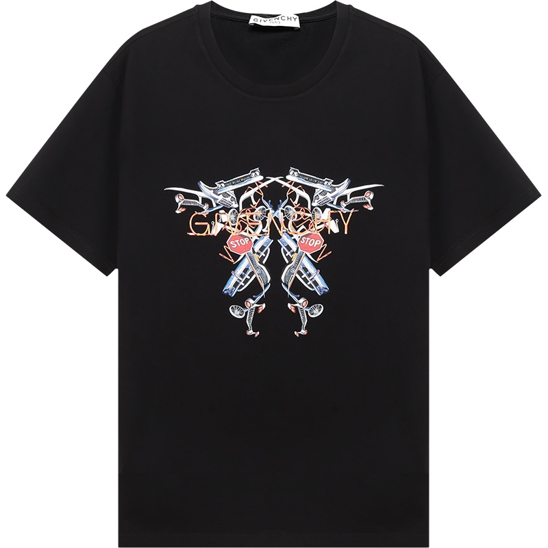 GIVENCHY 纪梵希 男士 棉质圆领短袖T恤 BM710M3002