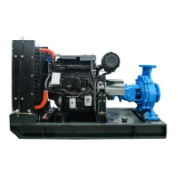 华全50kw柴油机水泵机组 50千瓦大功率清水离心泵抽水机 流量260 扬程50m