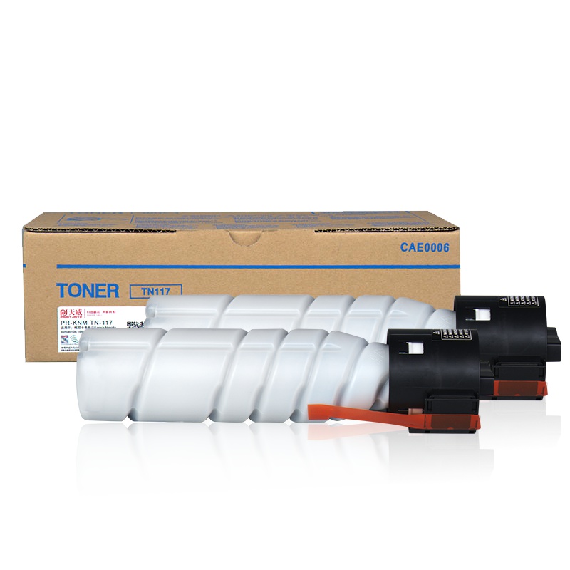 天威 TN117复印机粉盒 墨粉盒适用柯尼卡美能达 BH164 184 185 7718 7818 双支装 复粉 粉筒