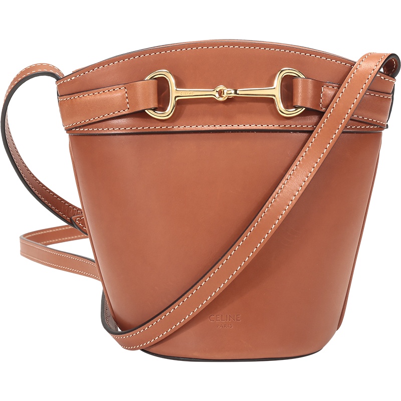 CELINE 赛琳 女士 皮革NANO BUCKET单肩斜挎包水桶包 193013BUU