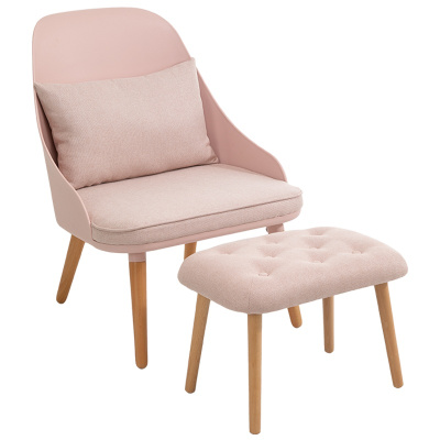 [休闲家具]全友家居 简约塑料休闲椅 单人椅 带坐垫&靠垫 休闲单