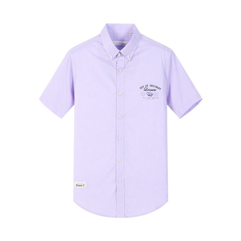 Artsdon/阿仕顿男装衬衫夏季商务时尚休闲韩版修身纯棉短袖衬衫男衬衣