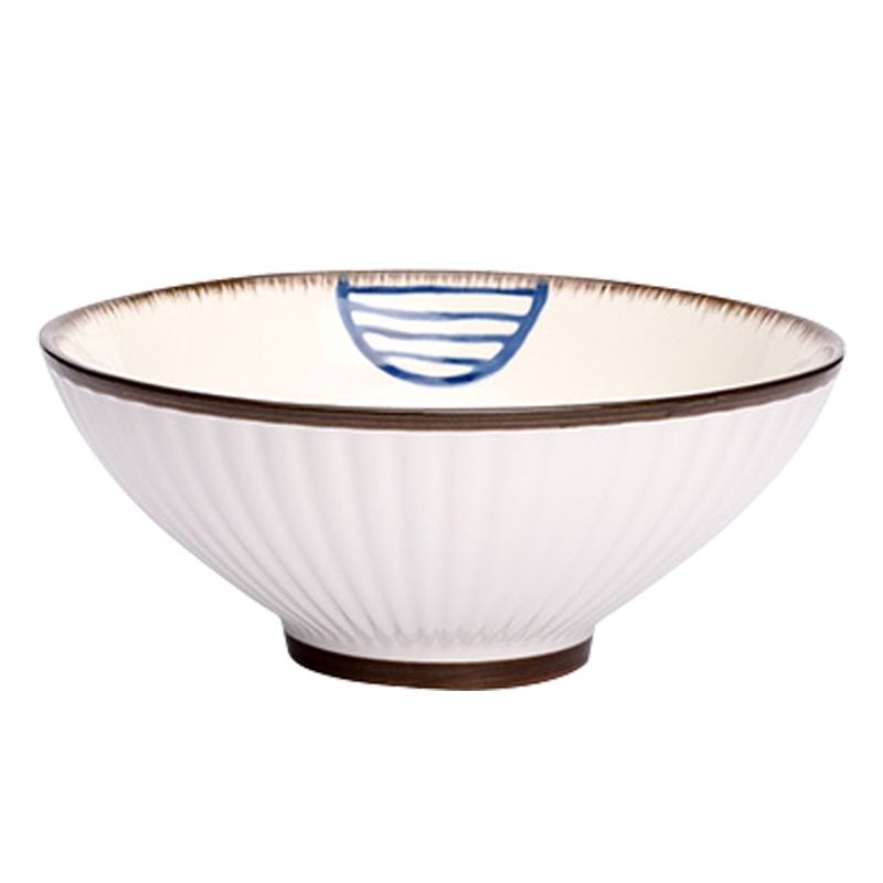 富昱景 日式和风餐具陶瓷家用创意饭碗吃面碗沙拉碗8寸