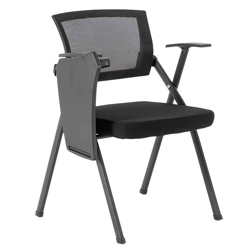 [晋美升]培训椅带桌板带写字板椅子可折叠会议椅职员学生会议室简约办公椅