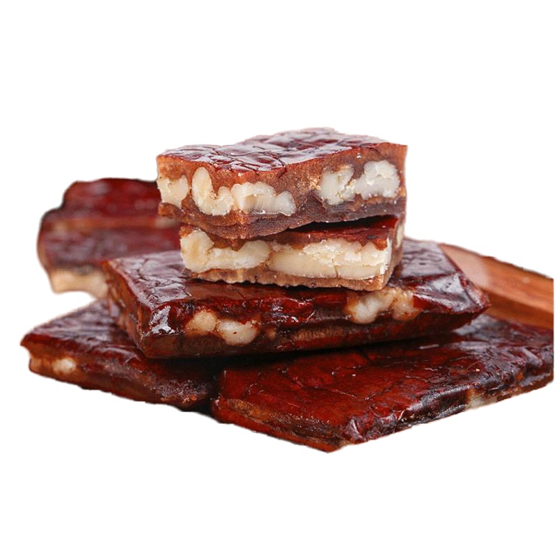 网红枣仁派汉堡枣枣夹核桃无核夹心红枣休闲坚果零食半斤 1斤装