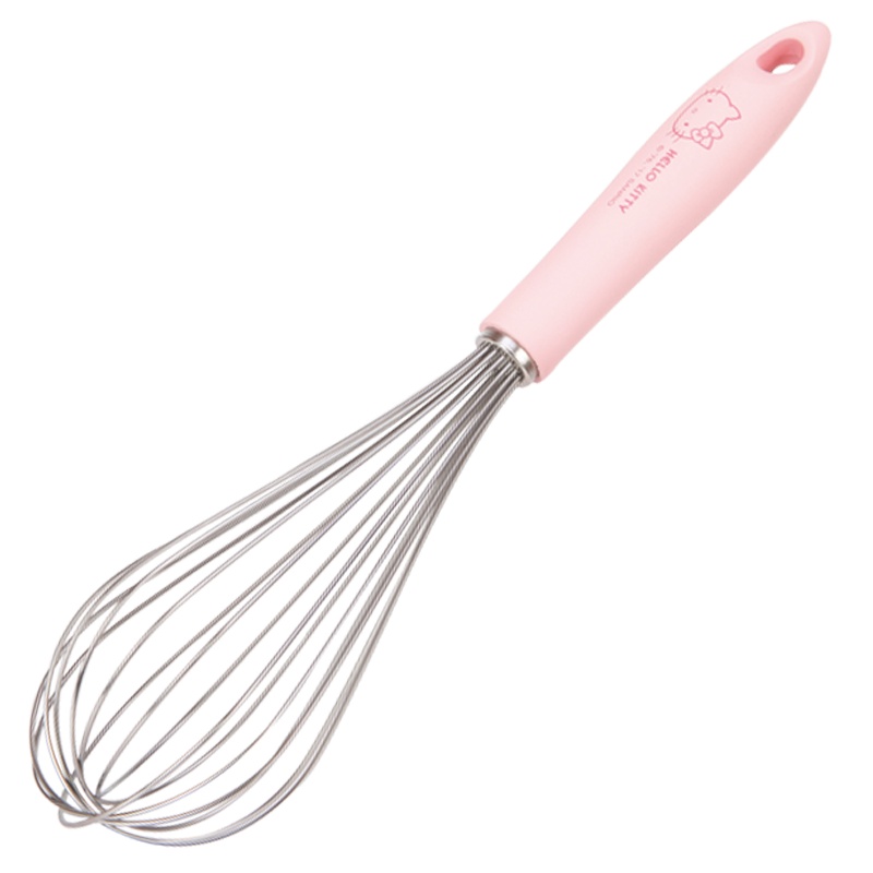 学厨 HELLO KITTY 不锈钢手动打蛋器 家用厨房手持式搅拌器 和面奶油蛋白打发器粉色手柄 烘焙工具 KT7007