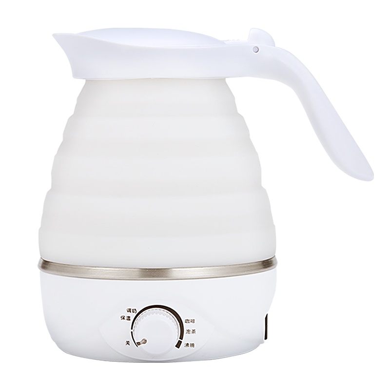 常生源 折叠电水壶 迷你单电压烧水壶 食品级硅胶 旅行便携 温度可调节 折叠水壶