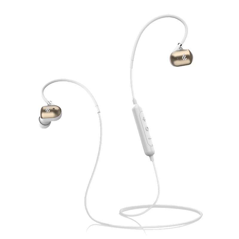 Edifier/漫步者 W295BT+ 特舒适立体声运动蓝牙耳机淡金白