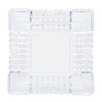 得力(deli) 9579 烟灰缸 客厅办公透明玻璃缸 简洁大方 单个装(单位:件)