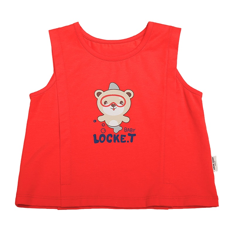 洛克泰迪2020新款夏天针织圆领薄款透气男童背心夏宝宝背心