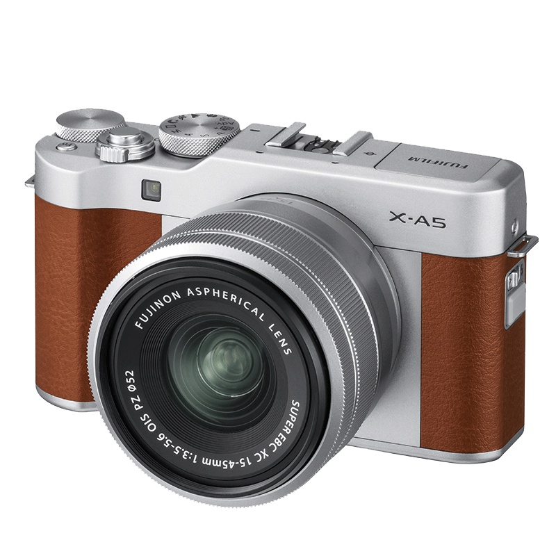 富士(FUJIFILM)X-A5/XA5 微单相机 单镜头套装 星光棕 2420万像素 4K视频 蓝牙WIFI