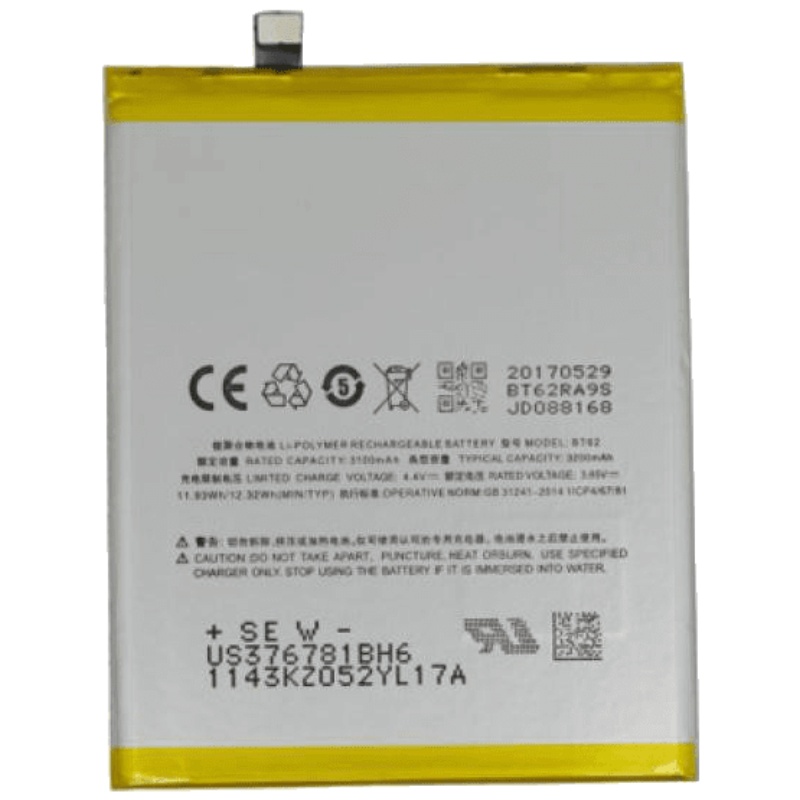 适配魅族魅蓝x电池 M3X手机 X电池 魅蓝M682Q电池 BT62内置电板B12W