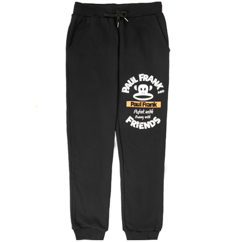 Paul Frank/大嘴猴春秋季新款长裤男休闲裤卫裤韩版针织裤小脚