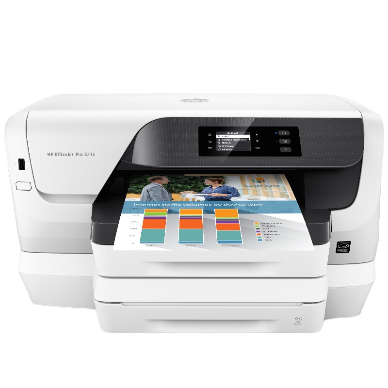 惠普(HP)OfficeJet Pro 8216 惠商系列专业级 彩色喷墨打印机 无线 有线 无线直连 双面打印