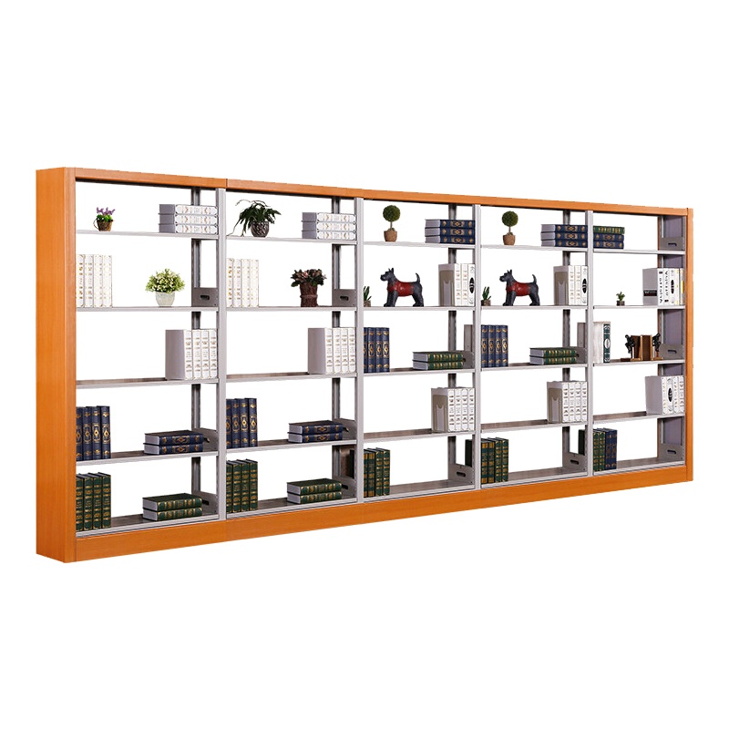 HiBoss钢制书架双面图书馆书架阅览室资料架