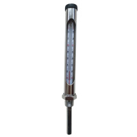 企采严选 工业锅炉用液体温度计 3/4丝扣探深8厘米0-150℃