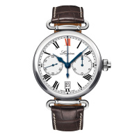 浪琴(LONGINES)瑞士经典复刻男表 L2.776.4.21.3运动多功能表罗马表盘自动机械男表