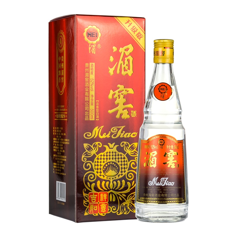 贵州湄窖 52度升级版 浓香型 白酒 送礼礼盒500ml