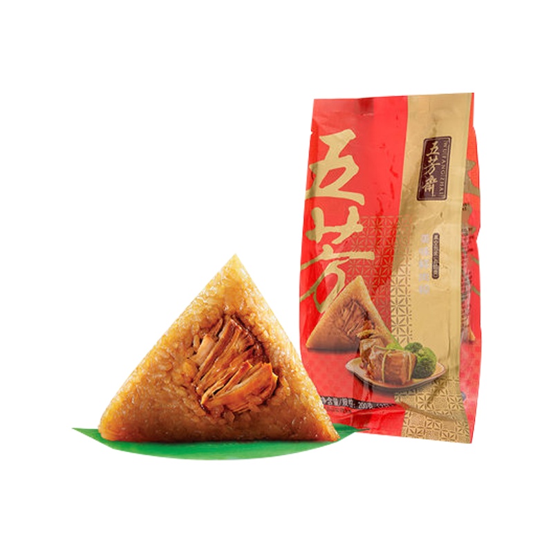 五芳斋粽子真空100克*2只美味鲜肉五芳猪肉粽粽子早餐嘉兴特产大肉粽