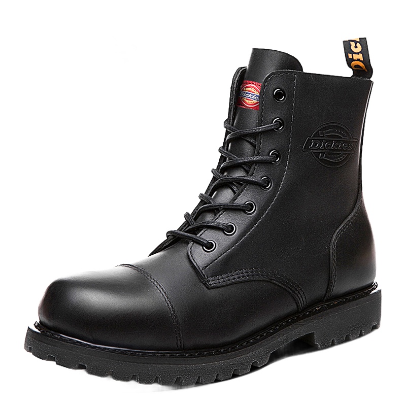 Dickies马丁靴2019男秋冬季男靴子中帮真皮男鞋户外工装靴子174M50LXS38