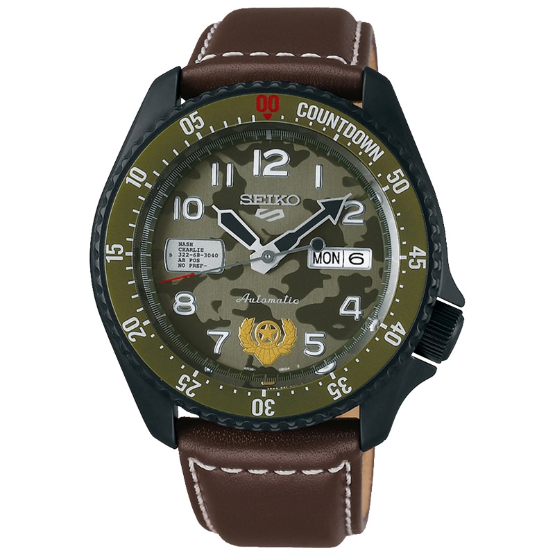 精工 街霸5冠军系列限量合作款自动机械表手表男表联名款SRPF21K1