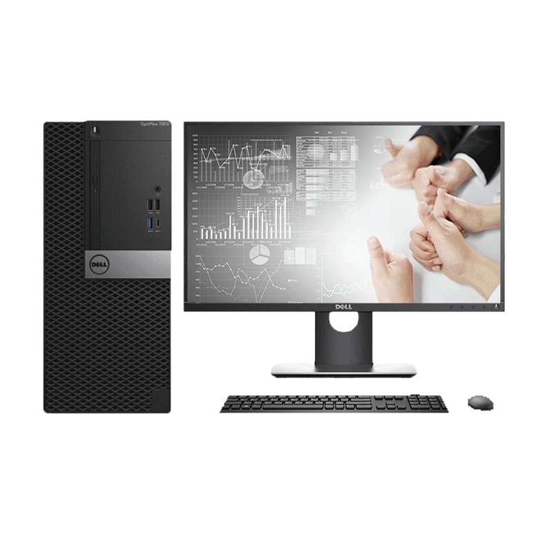 戴尔 7070MT 台式机(I7-9700/16G*2/2T+512G/无光驱/2G-430)+E2420H 23.8寸