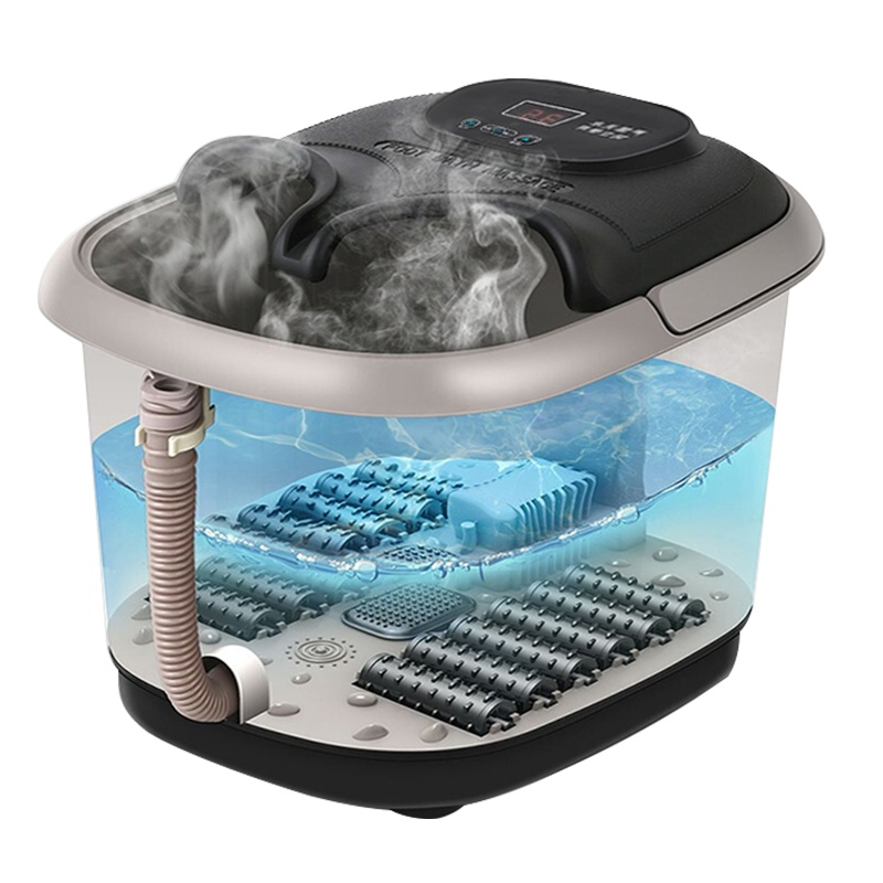铂氏 智能养生足浴盆A6升级款 家用智能恒温足浴桶 12滚轮按摩足浴器 气泡按摩泡脚桶按摩器材