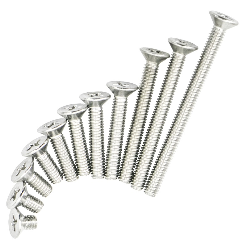 海斯迪克 HK-103 304不锈钢十字槽沉头机螺钉H型 M3 M4 M5 GB819沉头机螺丝
