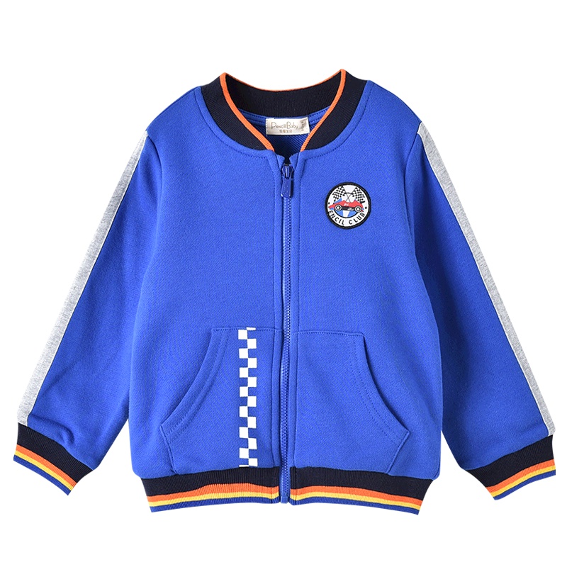 铅笔俱乐部童装2019秋装新款男童拉链外套男小童长袖外套儿童上衣