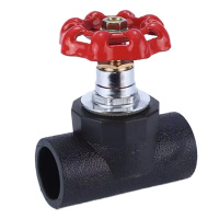 DP PE截止阀 对接阀 开关阀门 PE 32(1寸)5个装