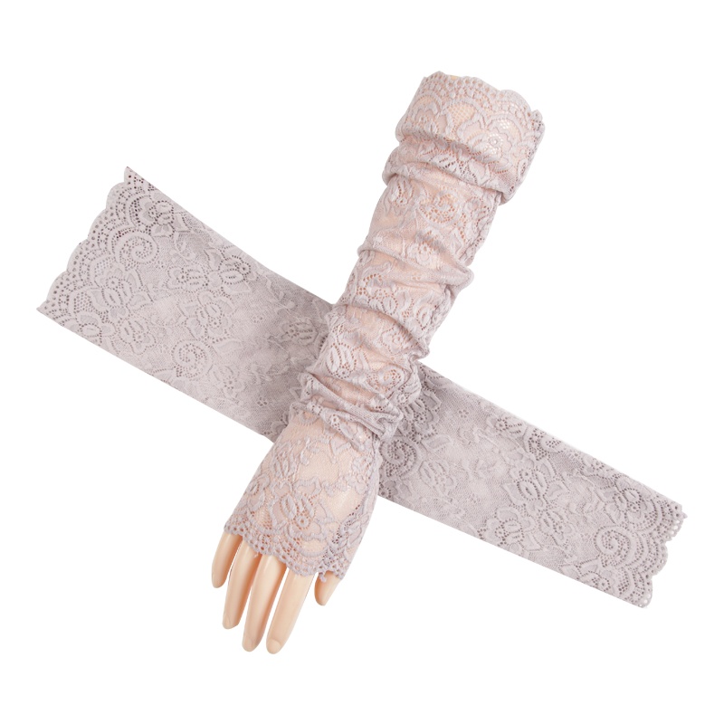 夏天骑电车开车防晒手袖手套女士薄款护臂冰丝袖套骑行冰袖ins潮