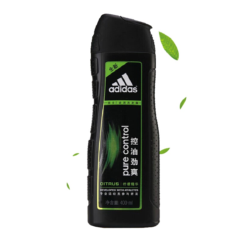 阿迪达斯(Adidas) 男士控油劲爽去屑洗发露 400ML*12