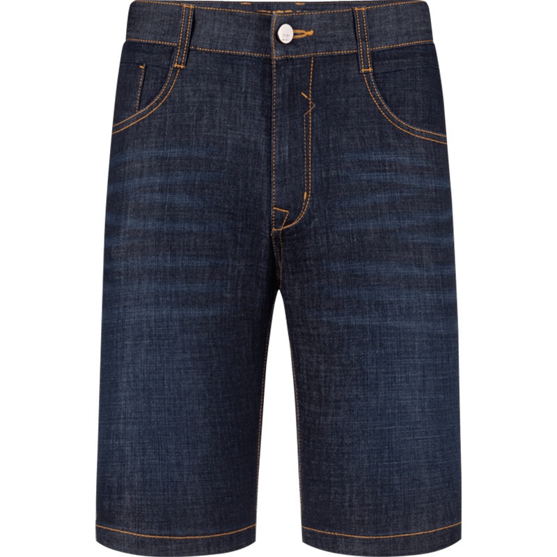 柒牌男装2021夏季牛仔短裤微弹直筒裤潮流街头休闲五分裤装