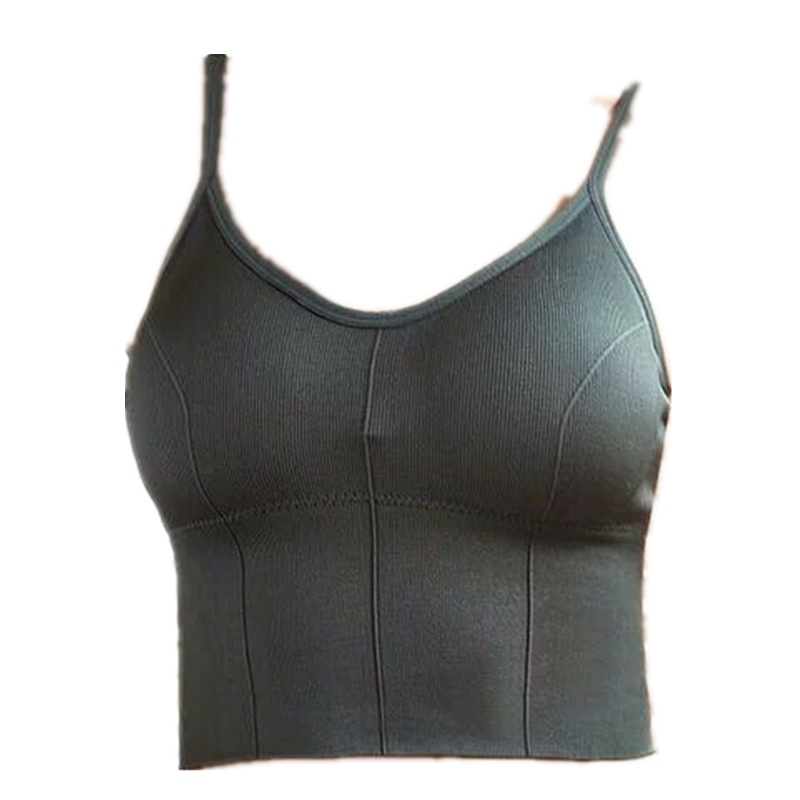 [4款/6色]小雏菊网红卡卡U型少女抹胸高弹无钢圈聚拢修身ins潮短款运动打底吊带小背心