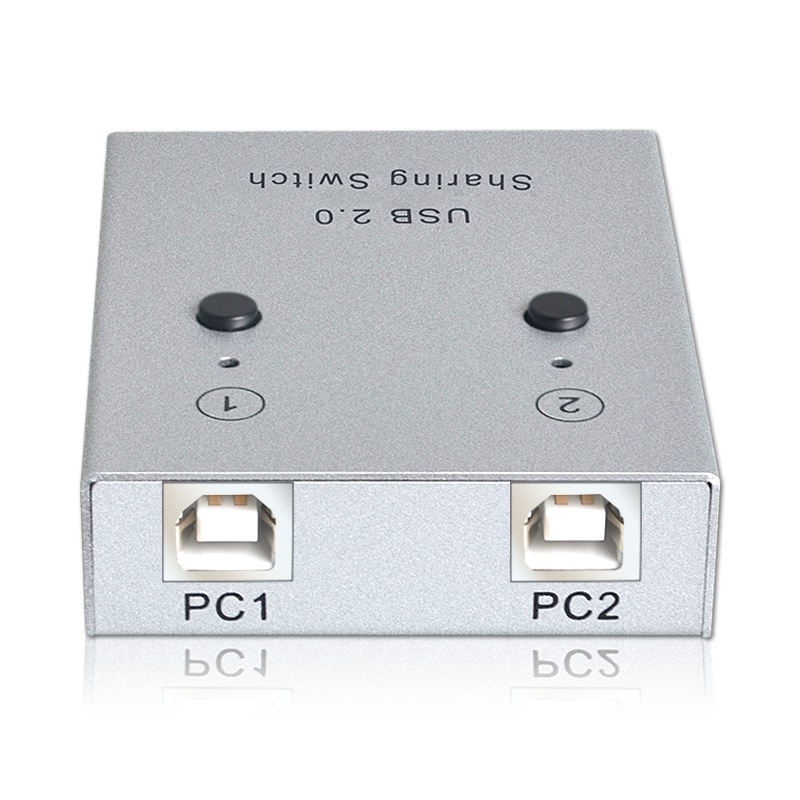 QH-02UA USB打印机共享器2口自动多电脑共享键鼠2进1出切换器