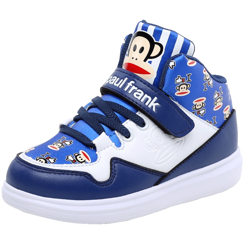 大嘴猴童鞋男童运动鞋2018秋冬二棉潮男孩中高帮板鞋儿童鞋子