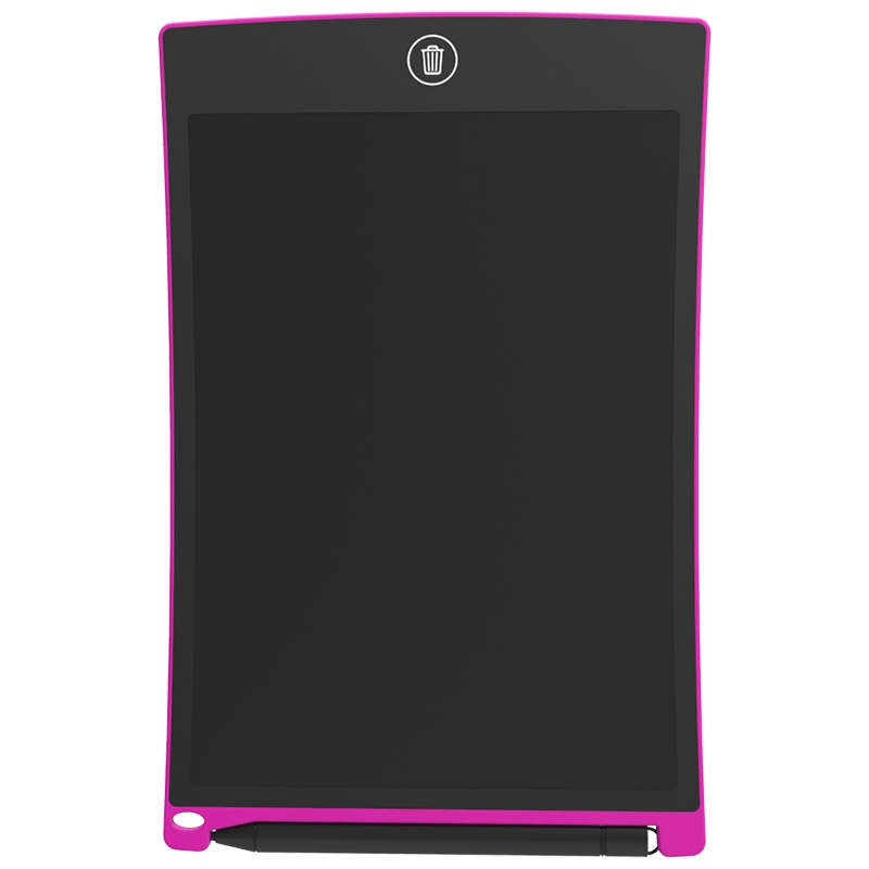 好写（howshow） 8.5英寸柔性液晶面板 手写板儿童玩具绘画涂鸦板 儿童文具早教益智写字板 留言板 H8S 玫红色