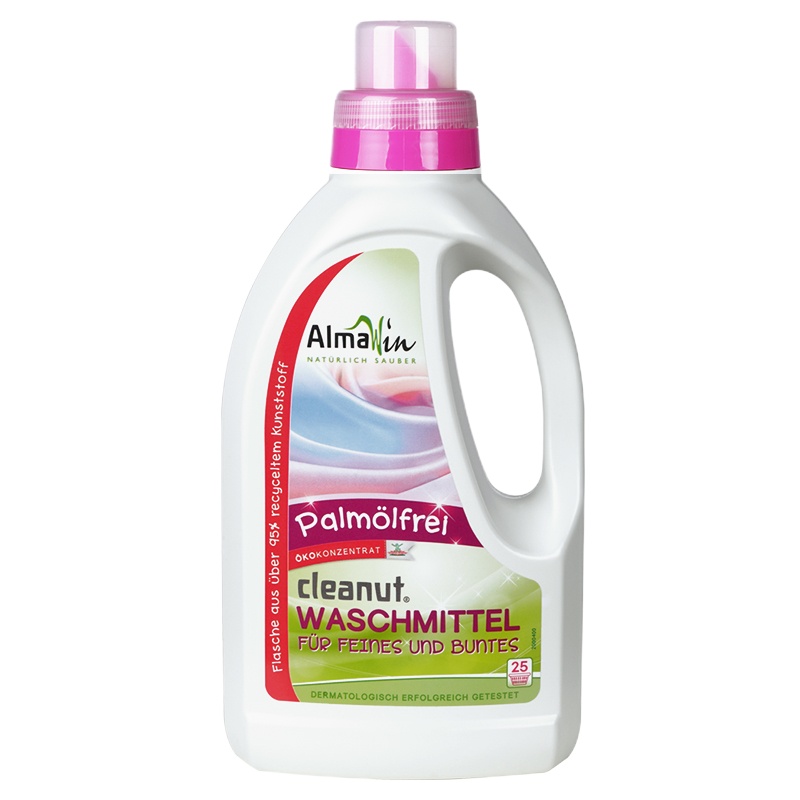 Almawin德国进口有机精致衣物真丝专用洗衣液 女士内衣裤清洗液 棉麻丝绸桑蚕丝 750ml