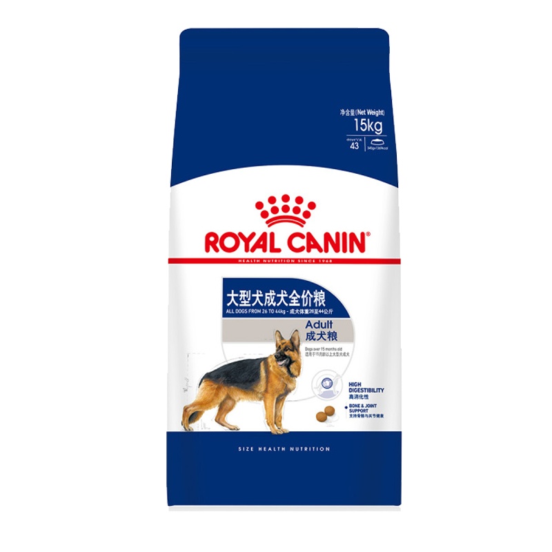 ROYAL CANIN 皇家狗粮 GR26大型犬成犬狗粮 15月龄以上 全价粮 15kg 金毛拉布拉多阿拉斯加秋田马犬