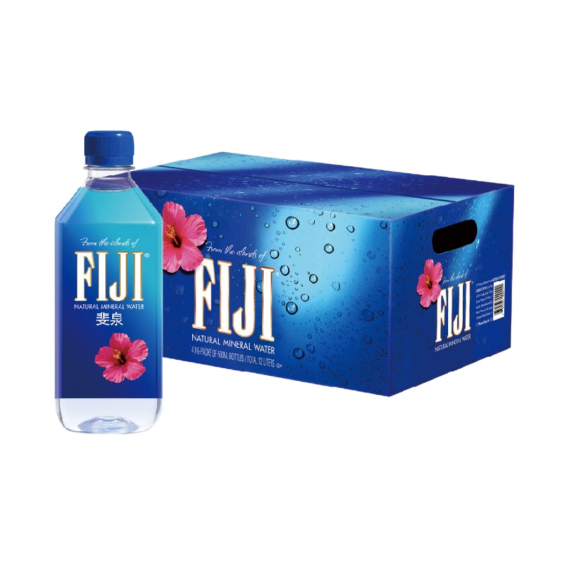 斐济（FIJI Water） 斐泉天然矿泉水 500ml*24瓶 斐济进口