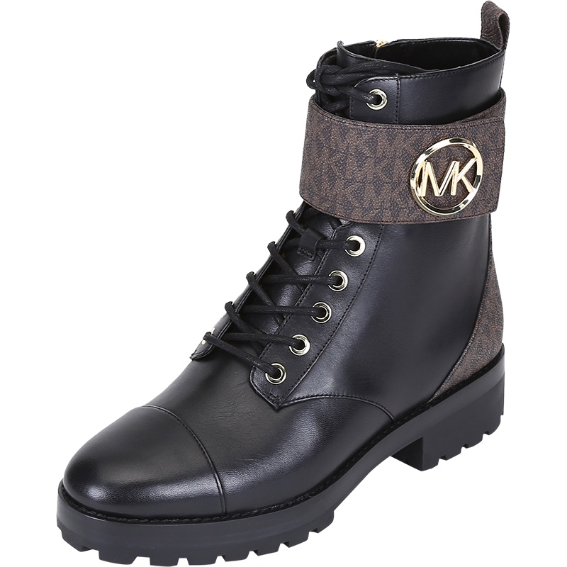 迈克·科尔斯 MICHAEL KORS MK女鞋 皮革/人造革系带靴子短靴40F0TAFB6L