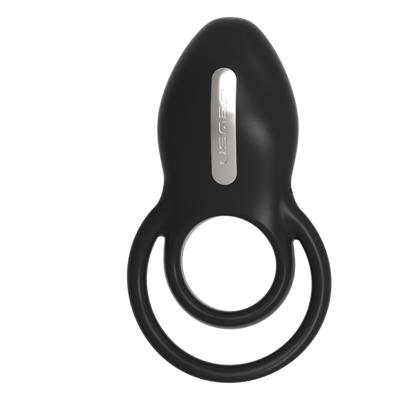 久兴震动套环男女充电共震锁精环持久器具快乐触点按摩环成人情侣夫妻性用品羊眼圈