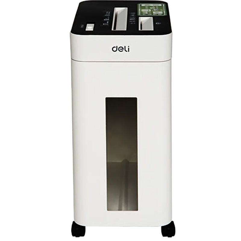 得力(deli)9924大功率碎纸机电动小型办公家用静音文件粉碎机电动自动