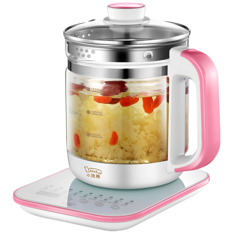 小浣熊养生壶全自动玻璃多功能家用养身一体煮茶器黑茶办公室小型