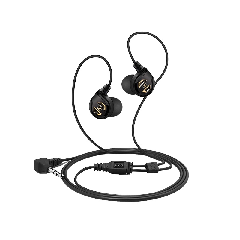 [高保真隔音降噪]森海塞尔(Sennheiser) IE60 HIFI 有线耳机 黑色